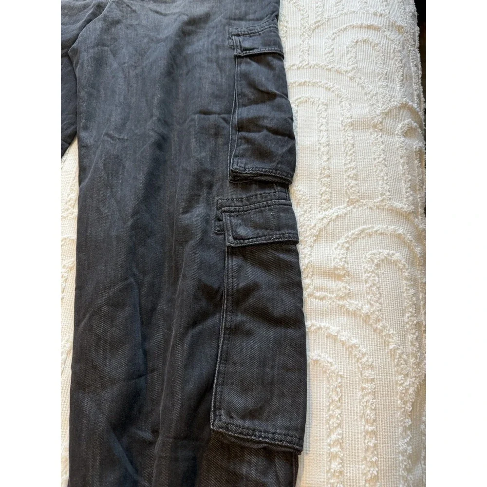 BLANKNYC Cargo Joggers Men 31 Black NEW Drawstring Tapered Utility Pants